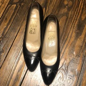 Salvatore Ferragamo Black Heels 6 Made in Italy